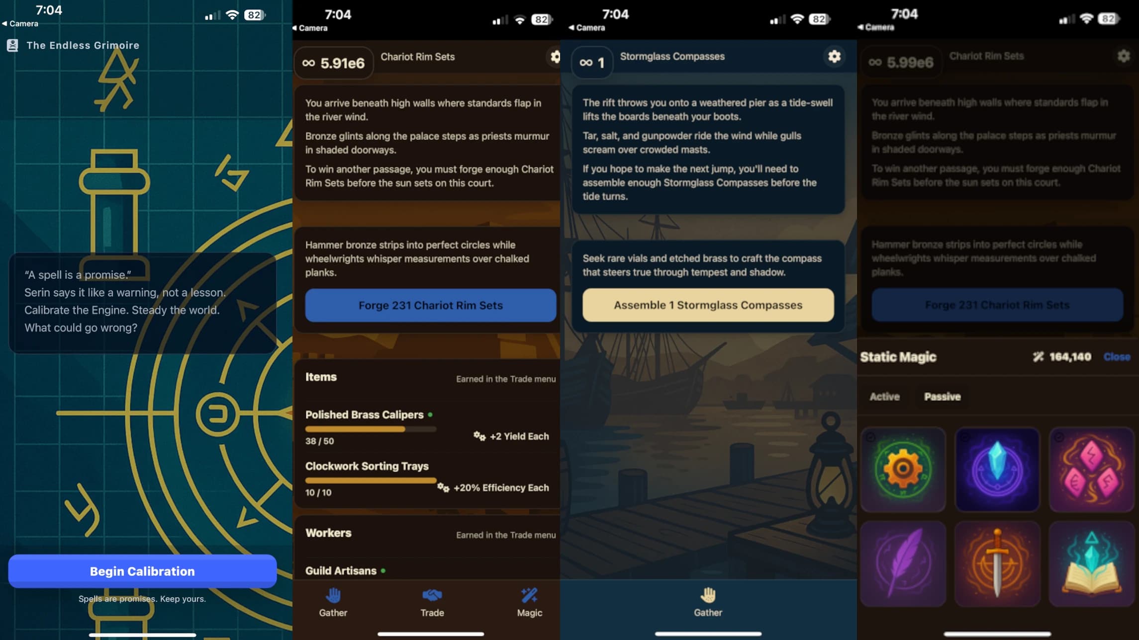 Mobile game UI mockup