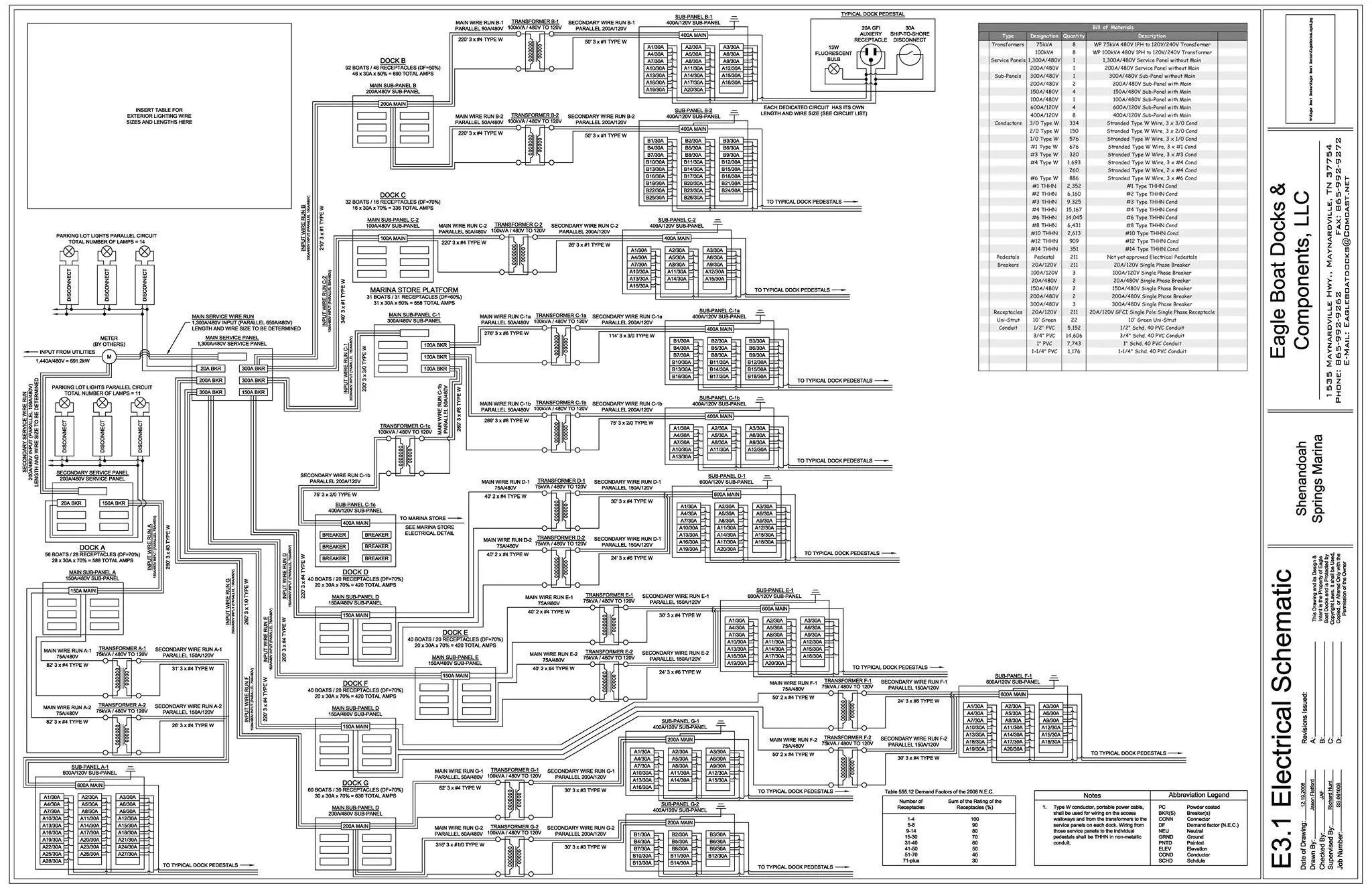 Solar panel array design blueprint